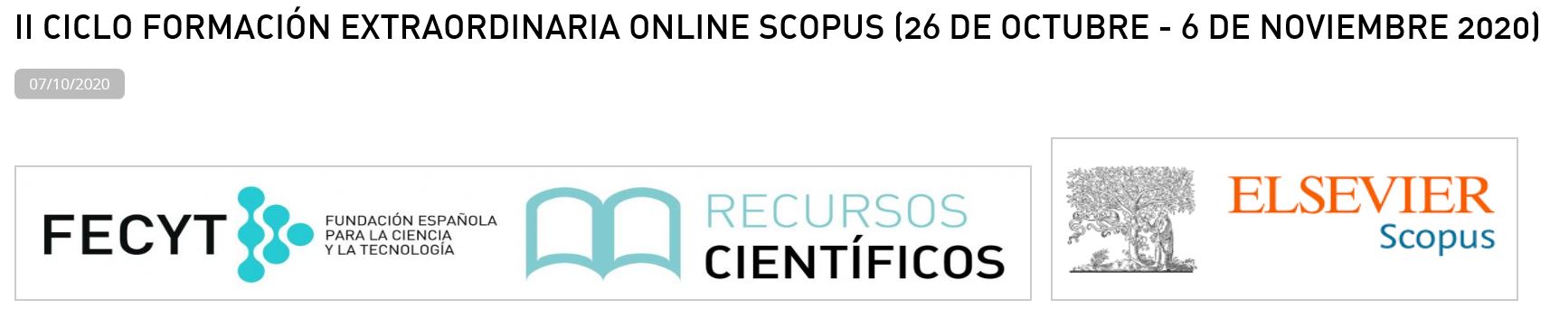 II Ciclo de Formación Online Socpus 2020